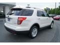 2013 White Platinum Tri-Coat Ford Explorer XLT  photo #3