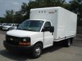 Summit White - Express Cutaway 3500 Commercial Moving Truck Photo No. 2