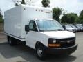 Summit White - Express Cutaway 3500 Commercial Moving Truck Photo No. 4