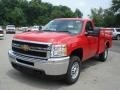 2012 Victory Red Chevrolet Silverado 2500HD Work Truck Regular Cab Commercial  photo #2