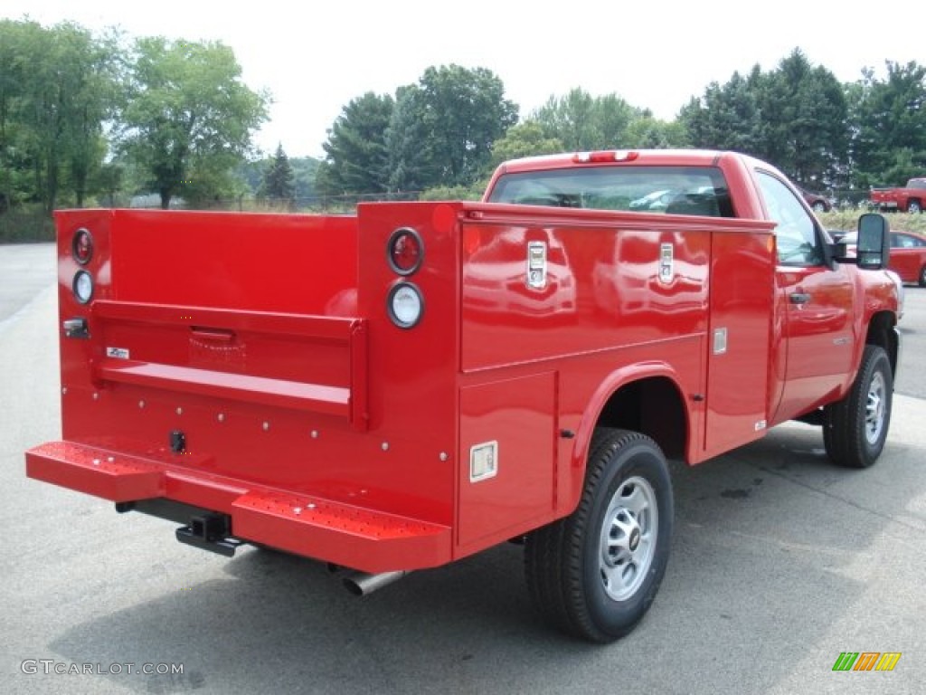 Victory Red 2012 Chevrolet Silverado 2500HD Work Truck Regular Cab Commercial Exterior Photo #68227394