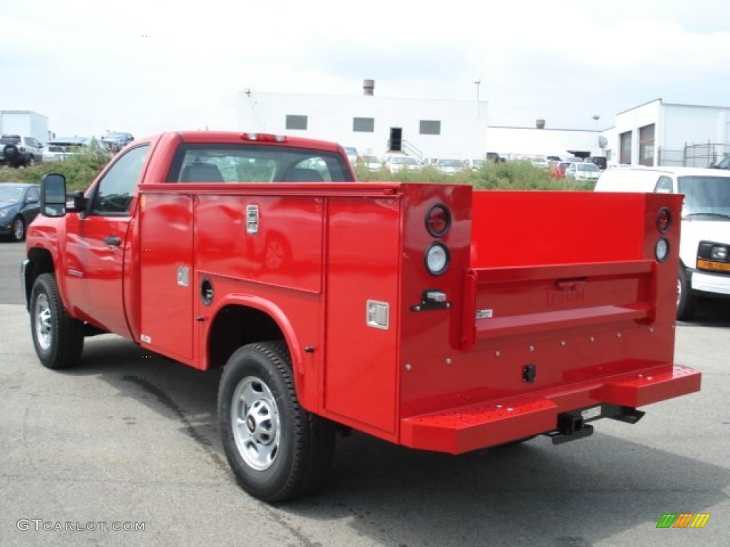 Victory Red 2012 Chevrolet Silverado 2500HD Work Truck Regular Cab Commercial Exterior Photo #68227414