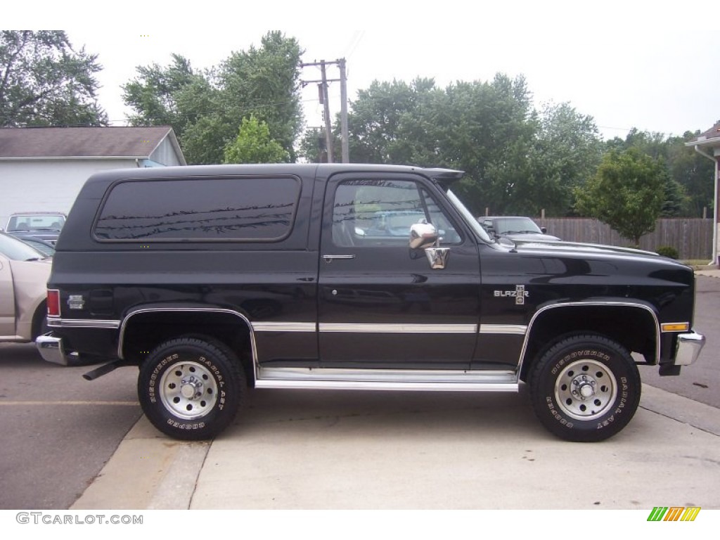 Black 1988 Chevrolet Blazer 4x4 Exterior Photo #68228203