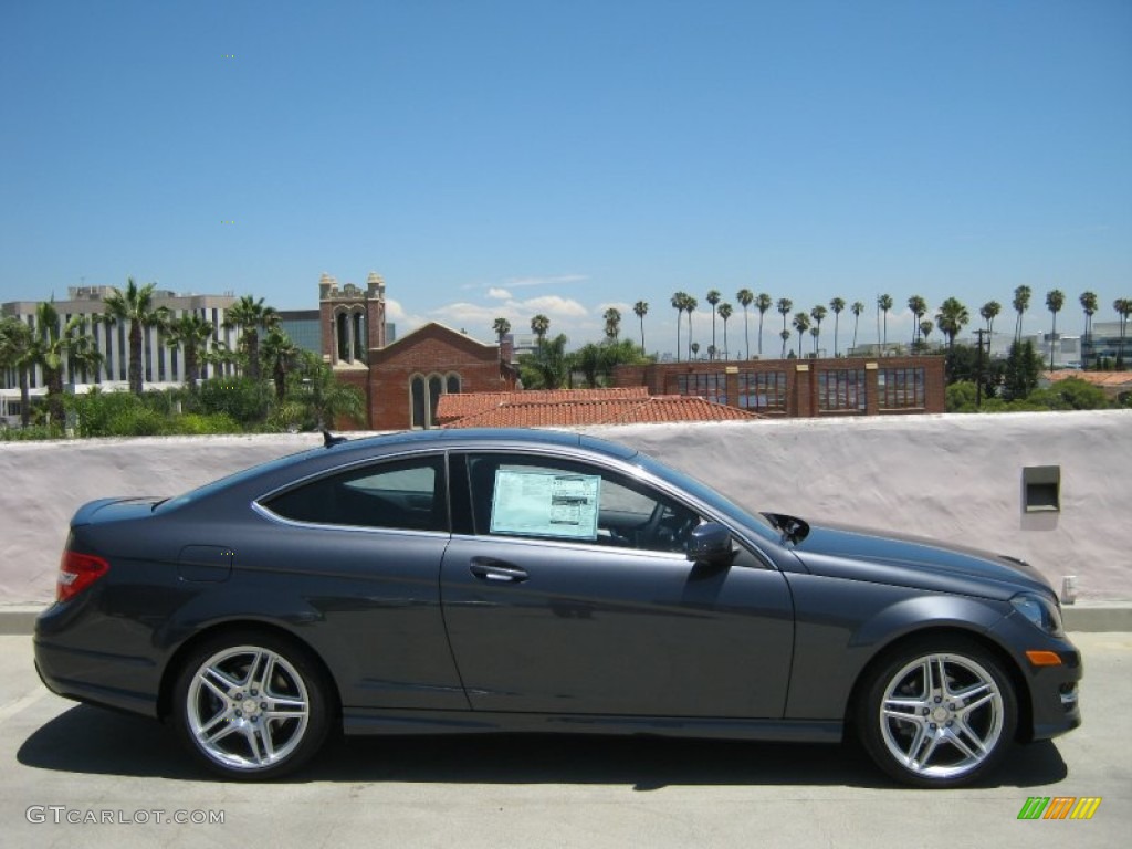 Steel Grey Metallic 2013 Mercedes-Benz C 250 Coupe Exterior Photo #68229058