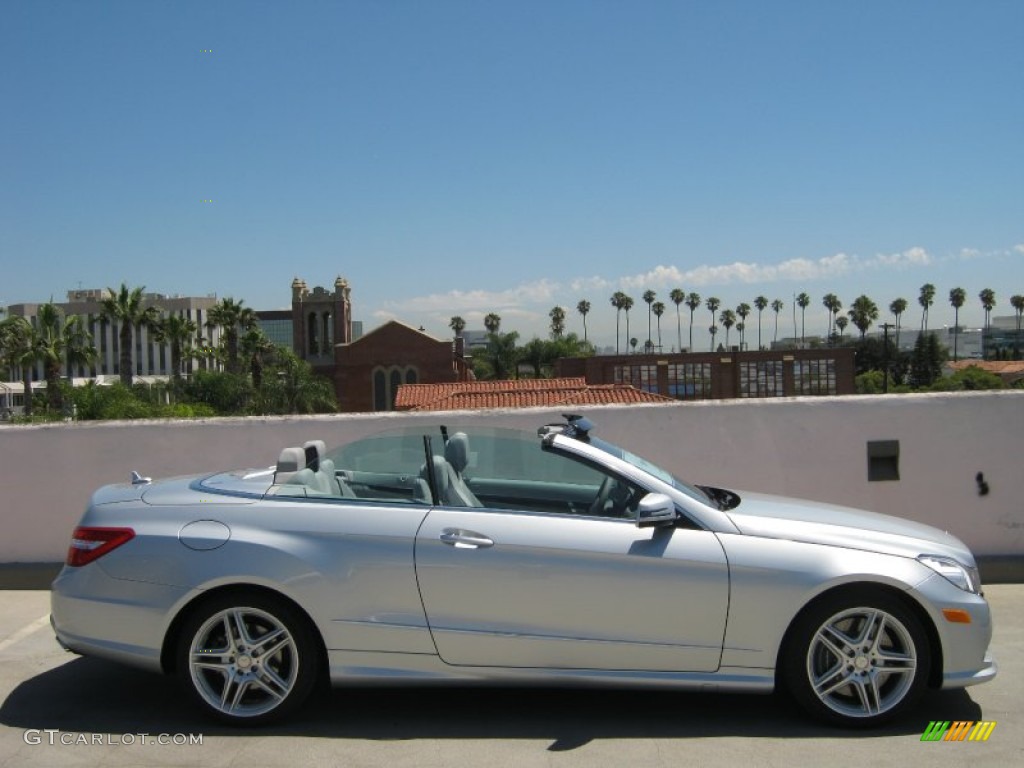 Iridium Silver Metallic 2013 Mercedes-Benz E 550 Cabriolet Exterior Photo #68229295