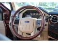 2009 Ford F350 Super Duty Chaparral Leather Interior Steering Wheel Photo