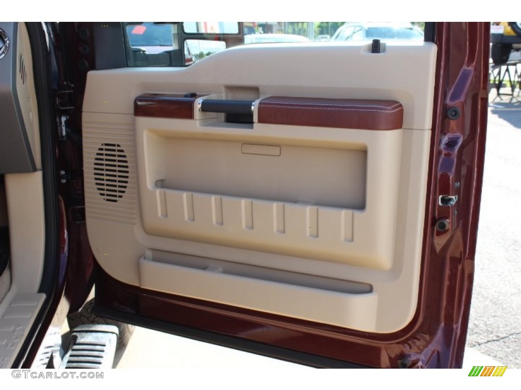 2009 F350 Super Duty King Ranch Crew Cab 4x4 Dually - Royal Red Metallic / Chaparral Leather photo #16