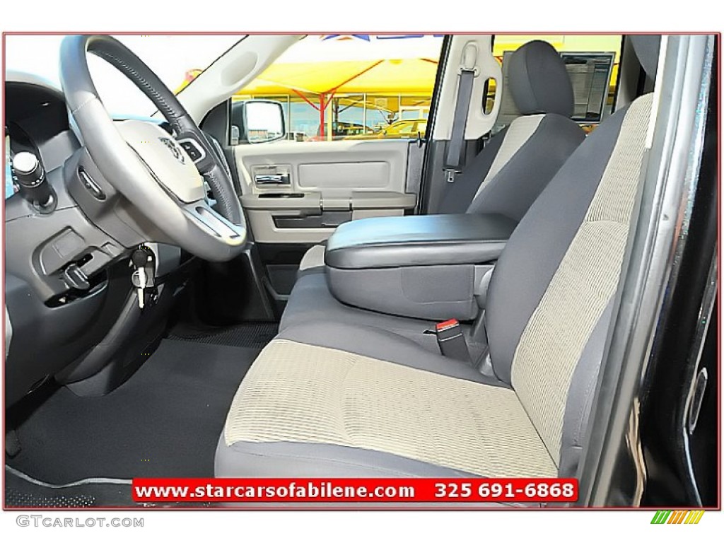 2011 Ram 1500 Lone Star Quad Cab - Brilliant Black Crystal Pearl / Dark Slate Gray/Medium Graystone photo #15