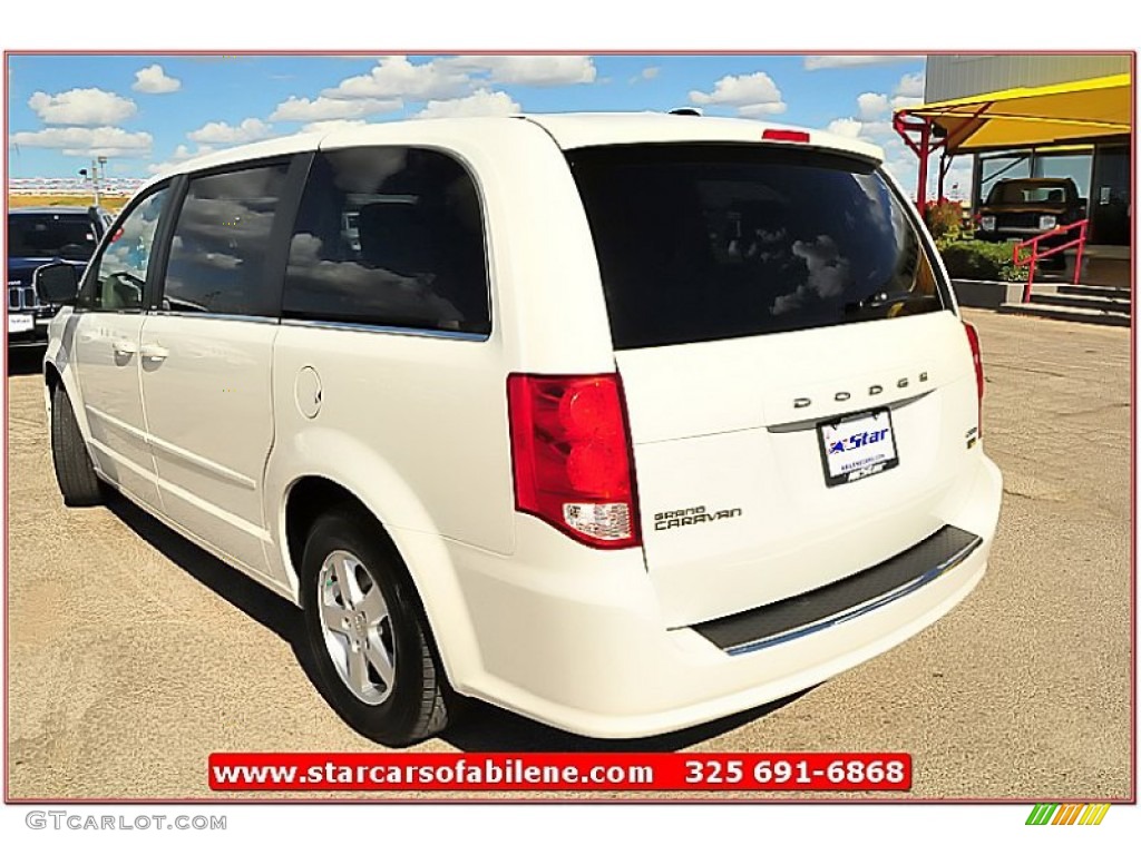 2012 Grand Caravan Crew - Stone White / Black/Light Graystone photo #3