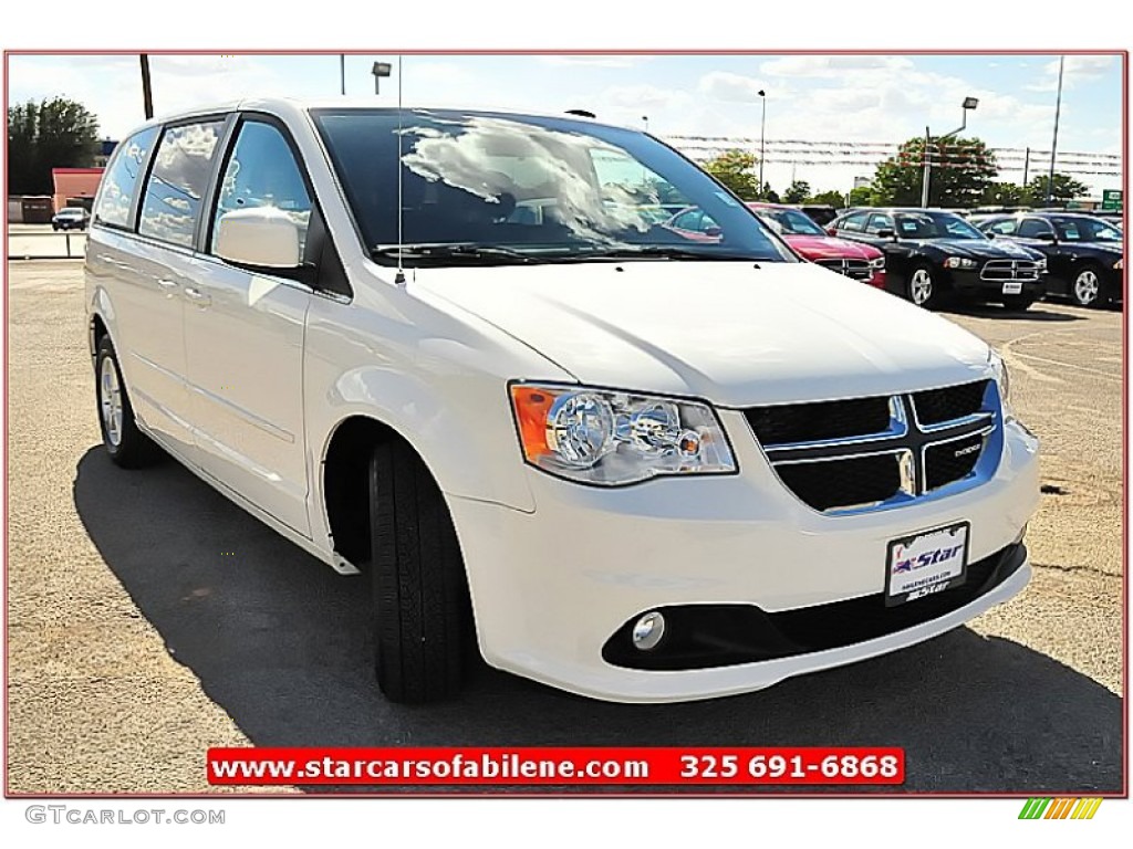 2012 Grand Caravan Crew - Stone White / Black/Light Graystone photo #9