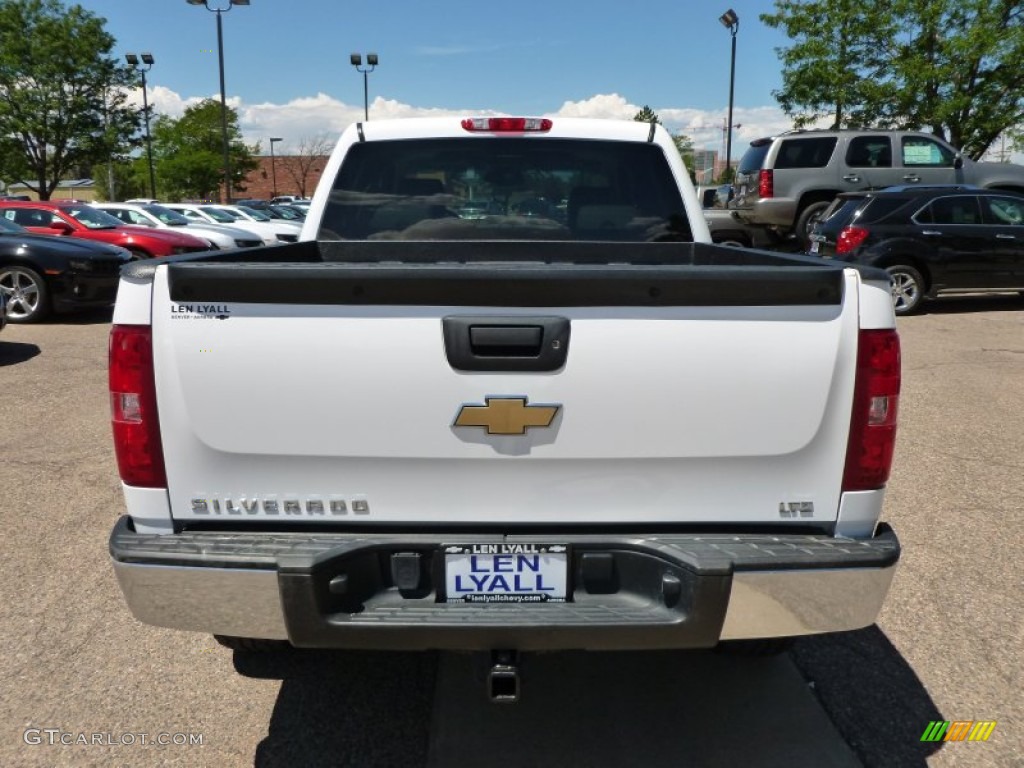 2008 Silverado 1500 LTZ Crew Cab 4x4 - Summit White / Light Titanium/Dark Titanium photo #5