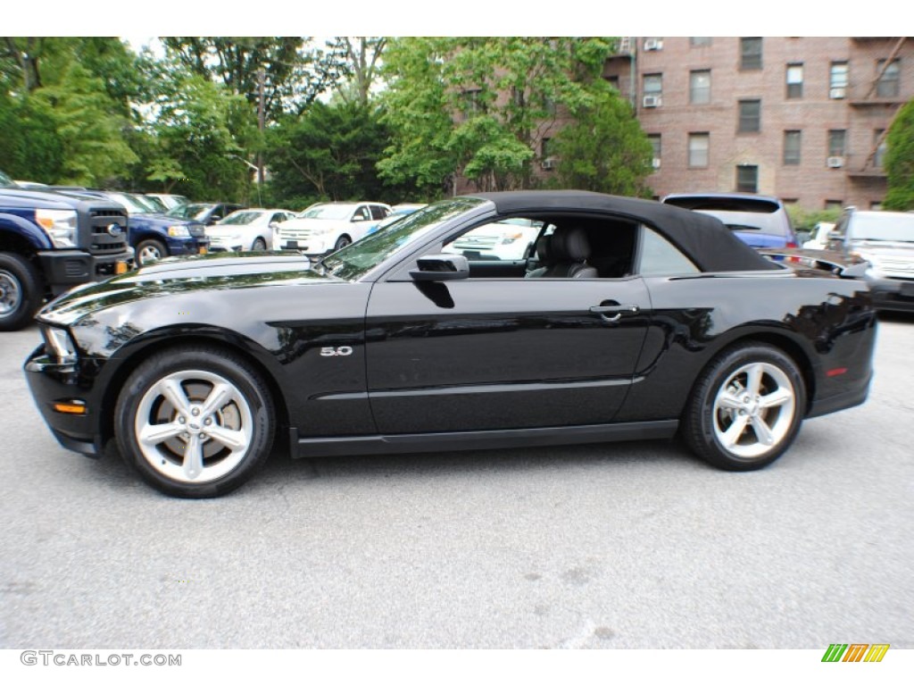 Black 2012 Ford Mustang GT Premium Convertible Exterior Photo #68233108