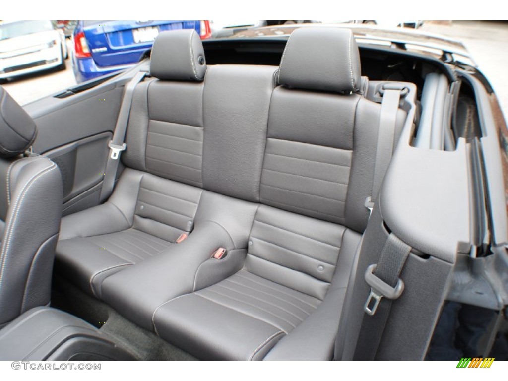 Charcoal Black Interior 2012 Ford Mustang GT Premium Convertible Photo #68233240