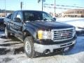 2009 Onyx Black GMC Sierra 1500 SLT Z71 Extended Cab 4x4  photo #2