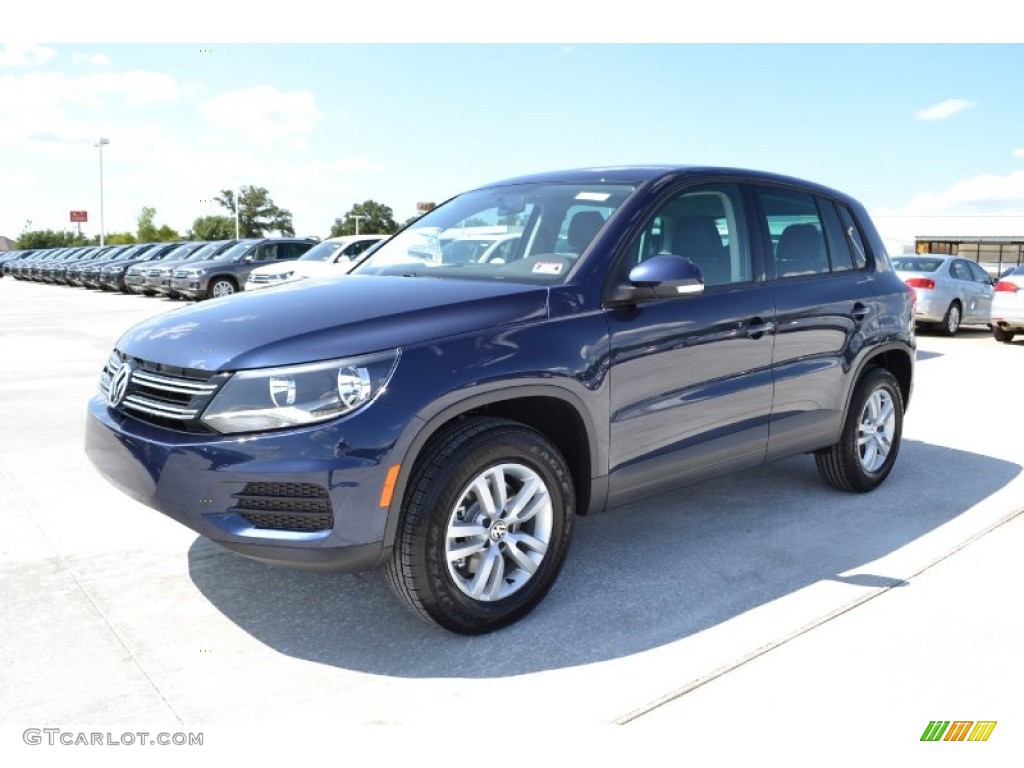 2013 Tiguan S - Night Blue Metallic / Black photo #1