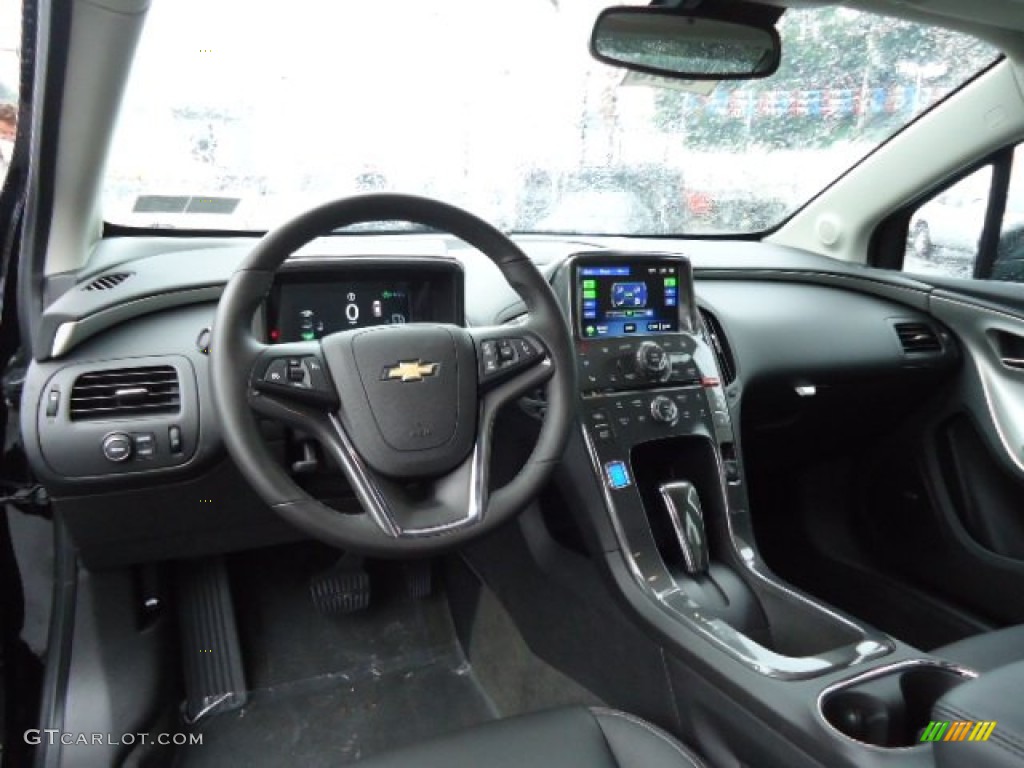 2013 Chevrolet Volt Standard Volt Model Jet Black/Dark Accents Dashboard Photo #68235313