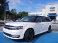 White Platinum Metallic Tri-Coat 2013 Ford Flex Limited