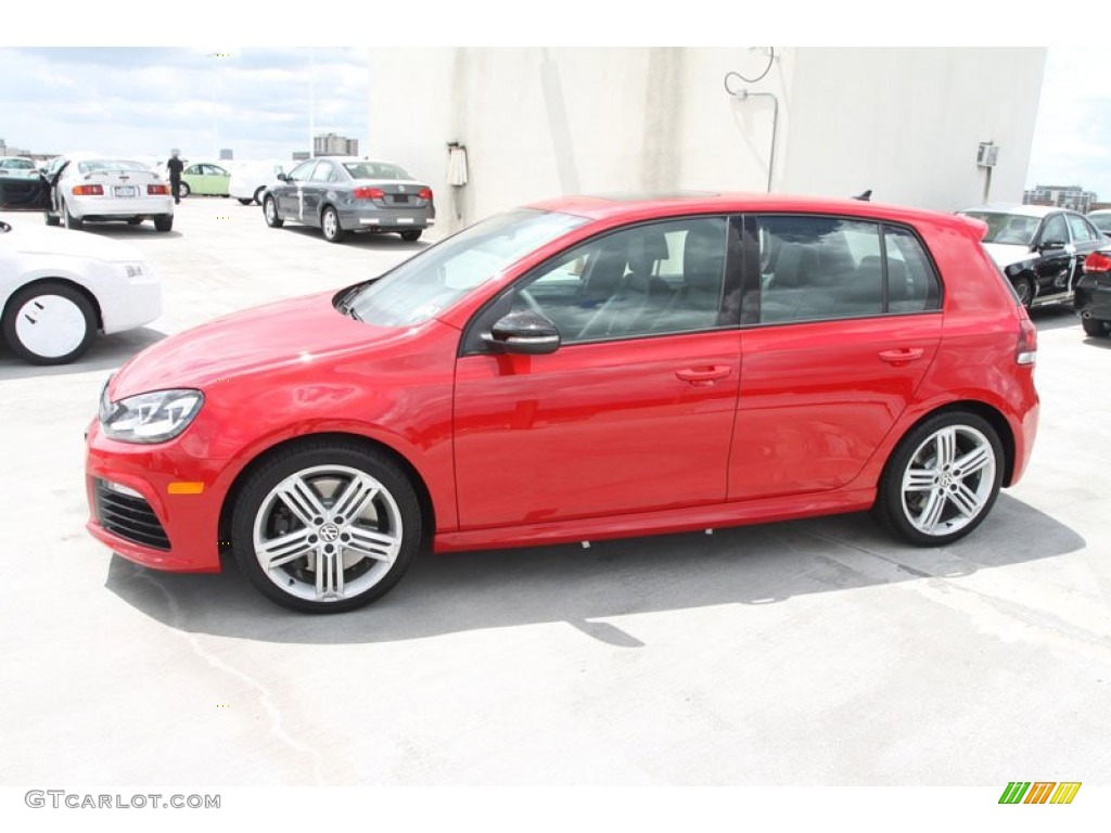 Tornado Red 2012 Volkswagen Golf R 4 Door 4Motion Exterior Photo #68236063