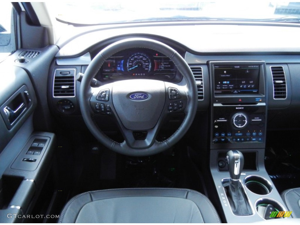 2013 Ford Flex Limited Charcoal Black Dashboard Photo #68236123