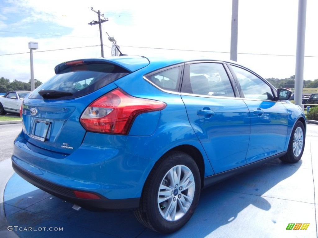 2012 Focus SEL 5-Door - Blue Candy Metallic / Stone photo #3