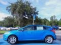 2012 Blue Candy Metallic Ford Focus SEL 5-Door  photo #2