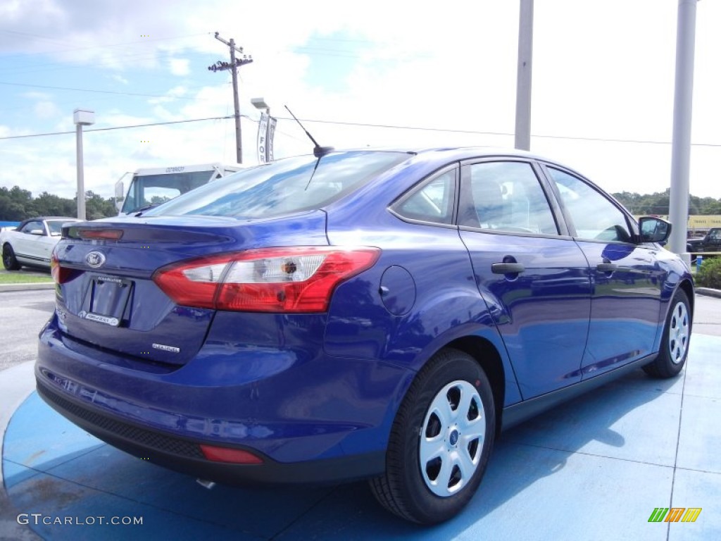 2012 Focus S Sedan - Sonic Blue Metallic / Charcoal Black photo #3