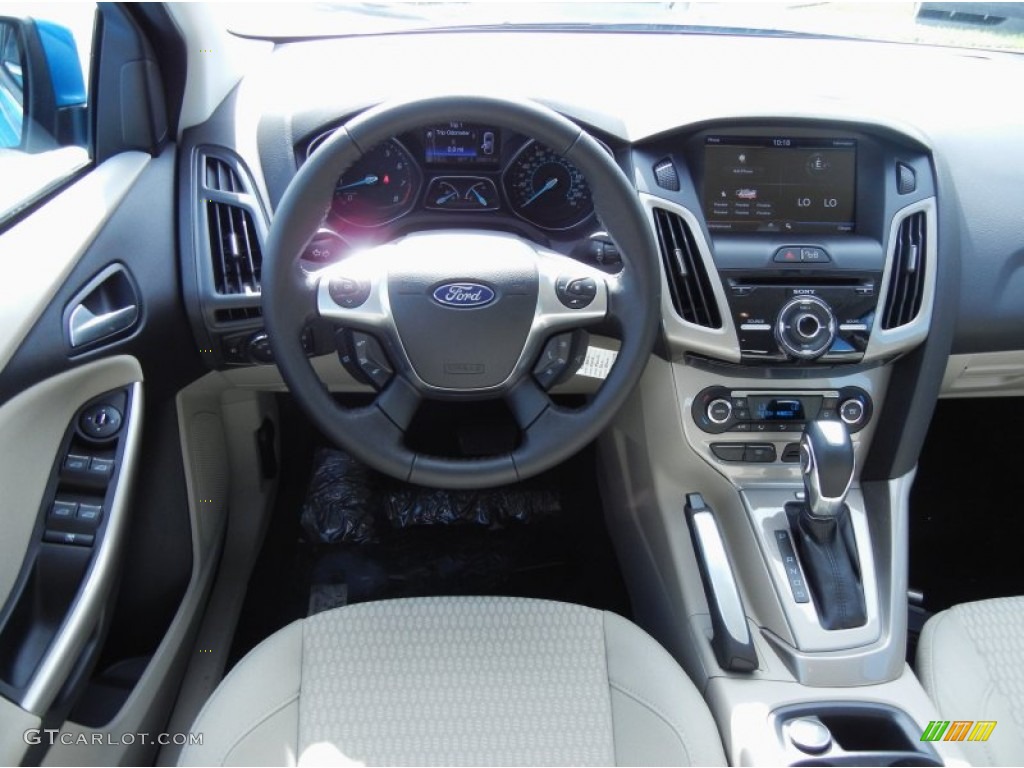 2012 Focus S Sedan - Sonic Blue Metallic / Stone photo #7