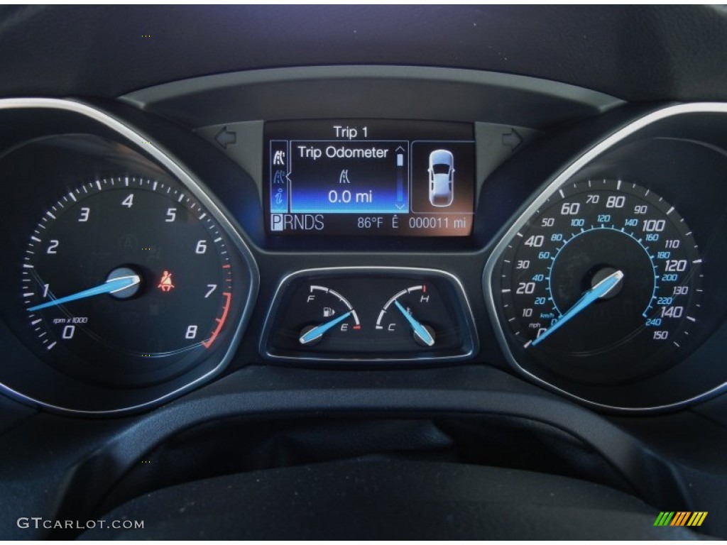 2012 Focus S Sedan - Sonic Blue Metallic / Stone photo #8