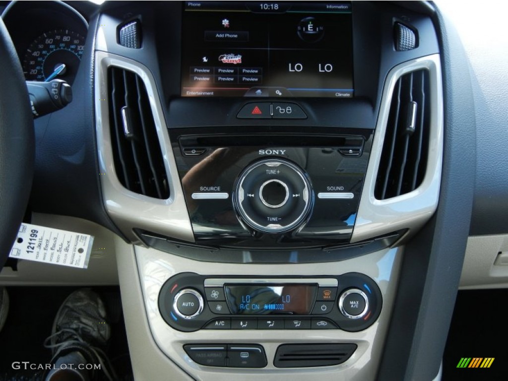 2012 Focus S Sedan - Sonic Blue Metallic / Stone photo #9