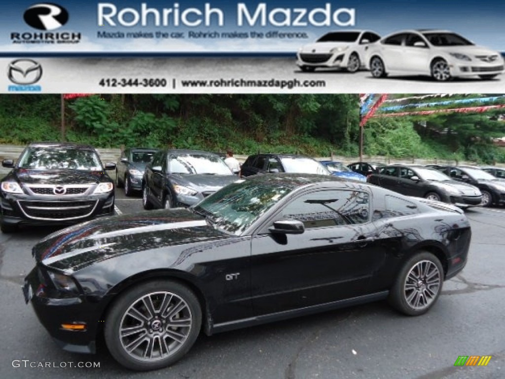 2010 Mustang GT Premium Coupe - Black / Charcoal Black photo #1