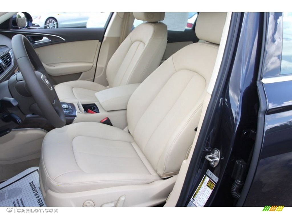Velvet Beige Interior 2013 Audi A6 3.0T quattro Sedan Photo #68238241