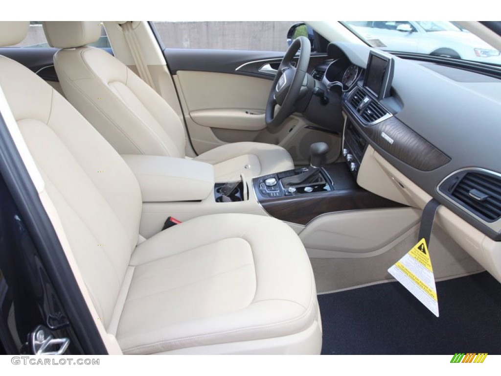 Velvet Beige Interior 2013 Audi A6 3.0T quattro Sedan Photo #68238361