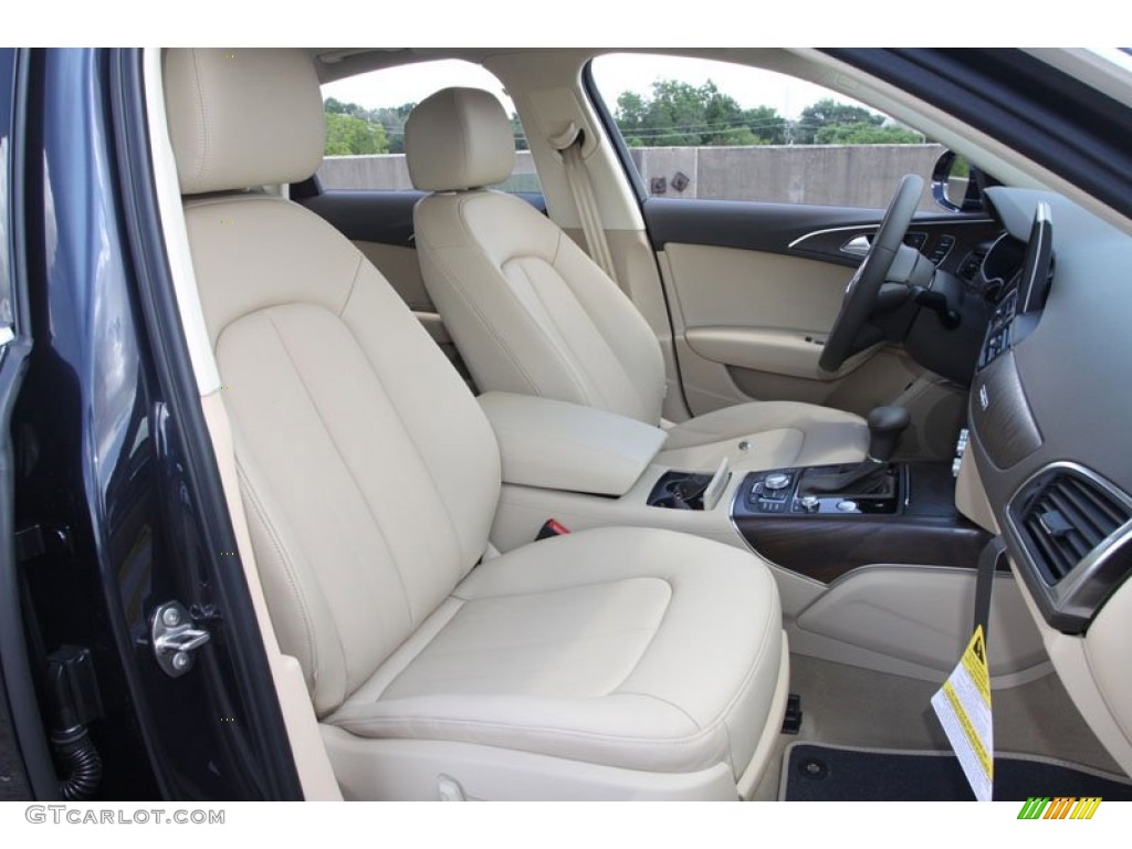 Velvet Beige Interior 2013 Audi A6 3.0T quattro Sedan Photo #68238371