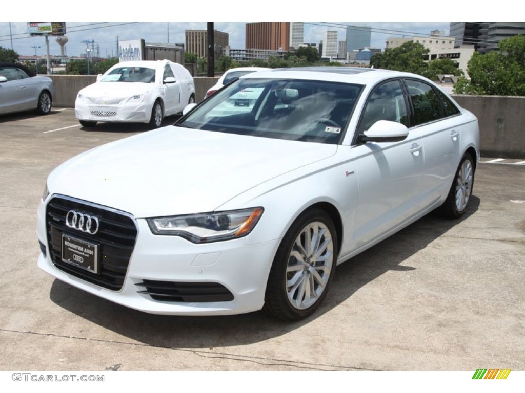 Glacier White Metallic 2013 Audi A6 3.0T quattro Sedan Exterior Photo #68238436