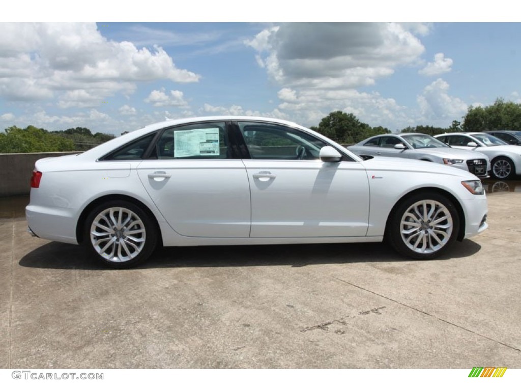 Glacier White Metallic 2013 Audi A6 3.0T quattro Sedan Exterior Photo #68238490