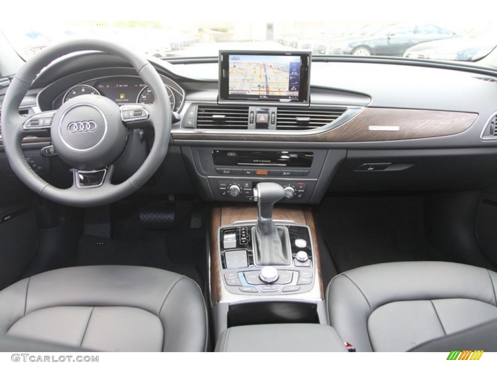 2013 Audi A6 3.0T quattro Sedan Black Dashboard Photo #68238541