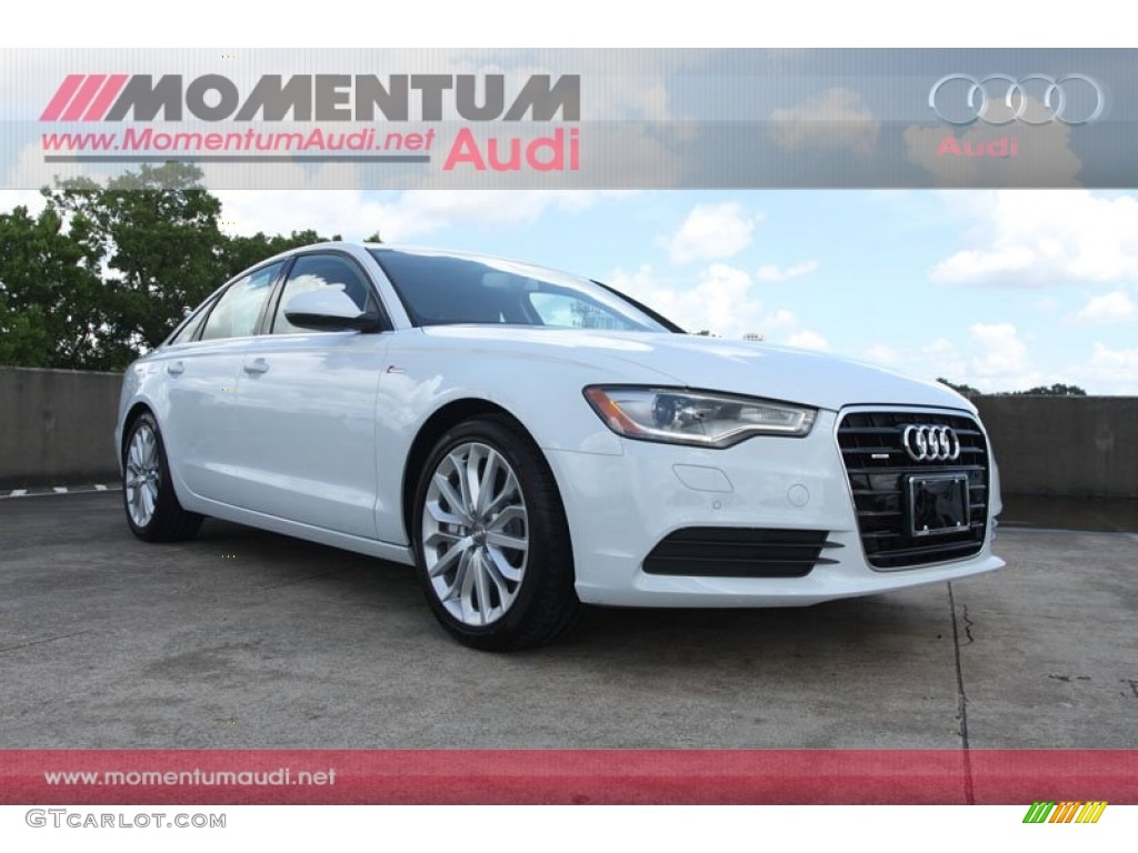 2013 A6 3.0T quattro Sedan - Glacier White Metallic / Black photo #1