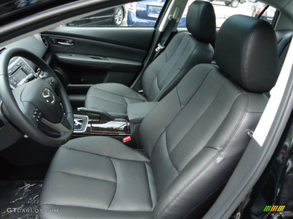 Black Interior 2013 Mazda MAZDA6 i Grand Touring Sedan Photo #68238942