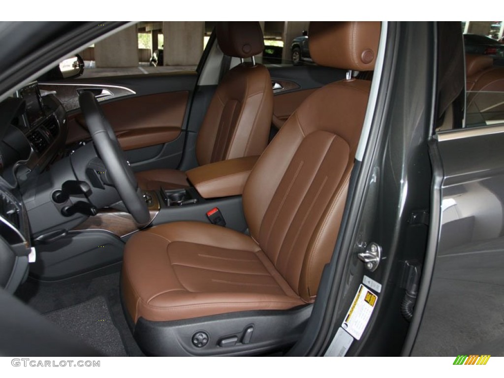 2013 A6 3.0T quattro Sedan - Oolong Gray Metallic / Nougat Brown photo #12