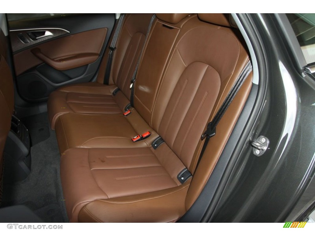 Nougat Brown Interior 2013 Audi A6 3.0T quattro Sedan Photo #68239057