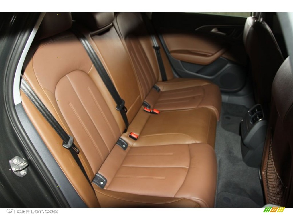 Nougat Brown Interior 2013 Audi A6 3.0T quattro Sedan Photo #68239171
