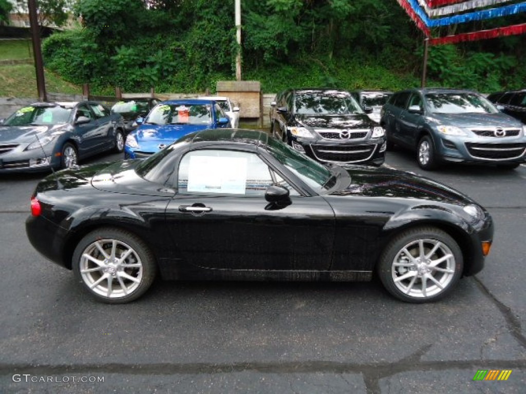 Brilliant Black 2012 Mazda MX-5 Miata Grand Touring Hard Top Roadster Exterior Photo #68239258