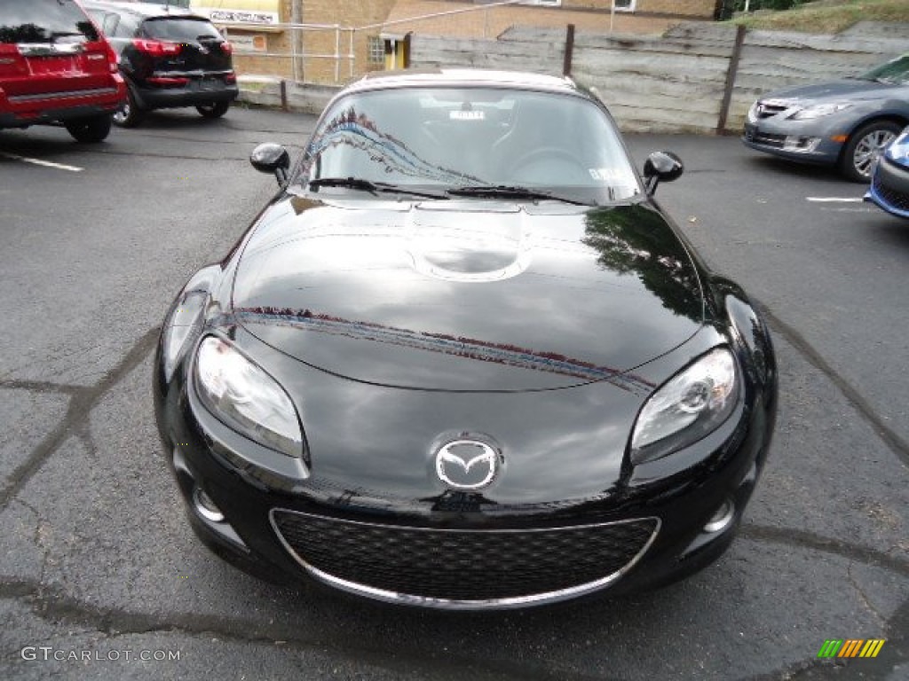 Brilliant Black 2012 Mazda MX-5 Miata Grand Touring Hard Top Roadster Exterior Photo #68239282