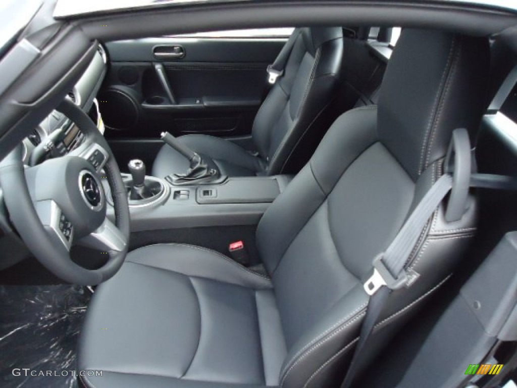 Black Interior 2012 Mazda MX-5 Miata Grand Touring Hard Top Roadster Photo #68239300