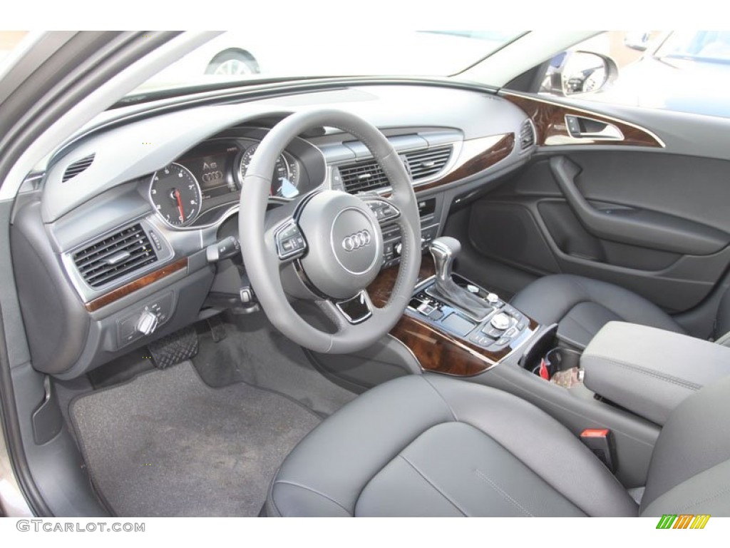 Black Interior 2013 Audi A6 2.0T Sedan Photo #68239330
