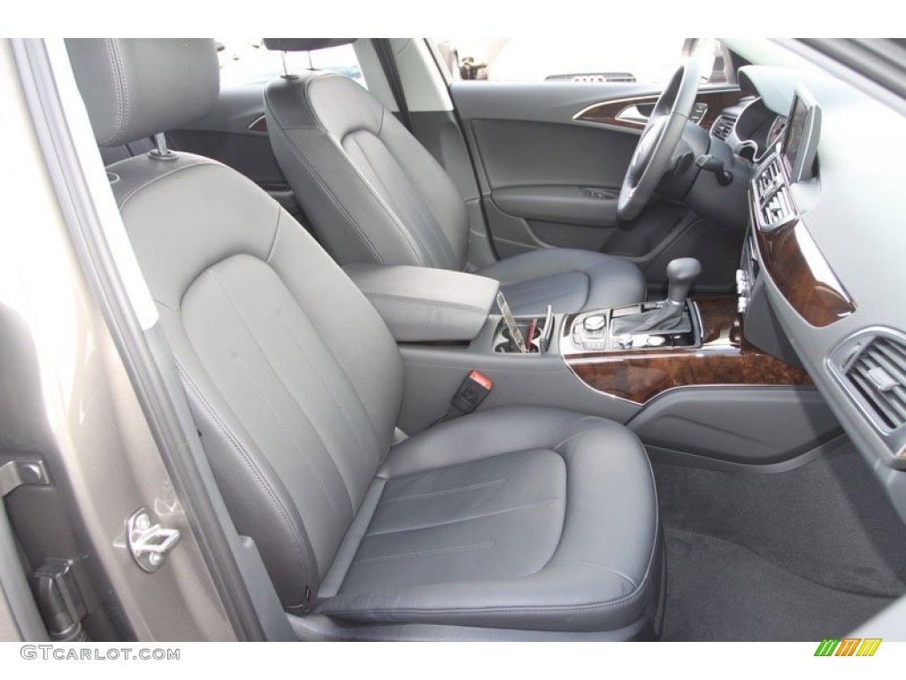 Black Interior 2013 Audi A6 2.0T Sedan Photo #68239465