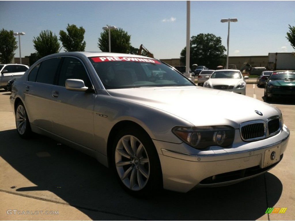 2003 7 Series 760Li Sedan - Titanium Silver Metallic / Basalt Grey/Flannel Grey photo #2