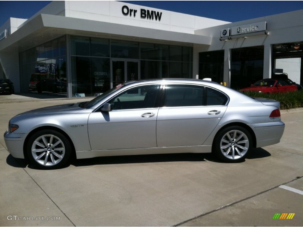 2003 7 Series 760Li Sedan - Titanium Silver Metallic / Basalt Grey/Flannel Grey photo #3