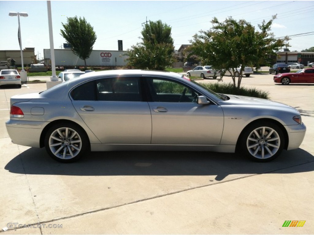 2003 7 Series 760Li Sedan - Titanium Silver Metallic / Basalt Grey/Flannel Grey photo #4