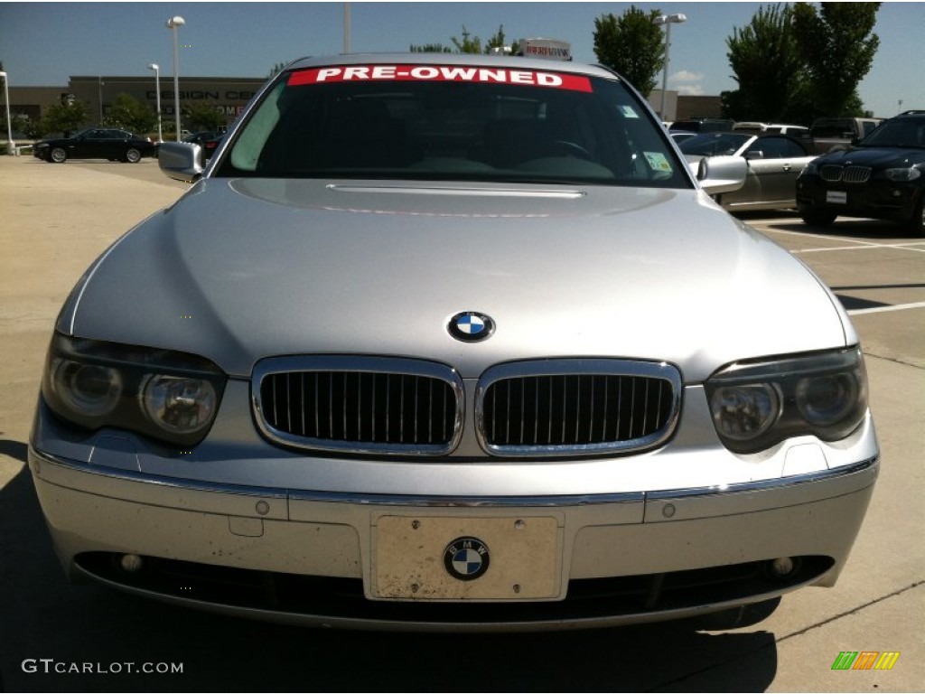 2003 7 Series 760Li Sedan - Titanium Silver Metallic / Basalt Grey/Flannel Grey photo #5